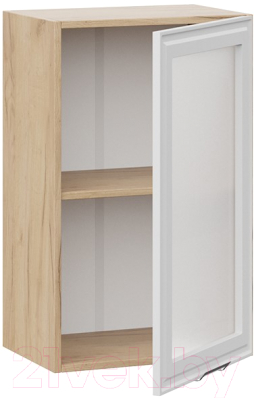 Шкаф навесной для кухни ТриЯ Белладжио 1В45С (дуб крафт золотой/фон белый)