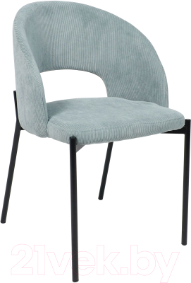 Стул AksHome Elsa (мятный велюр Fjord 74/черный) - фото
