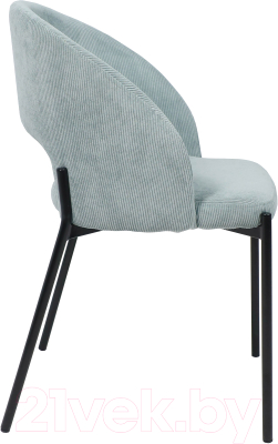Стул AksHome Elsa (мятный велюр Fjord 74/черный)
