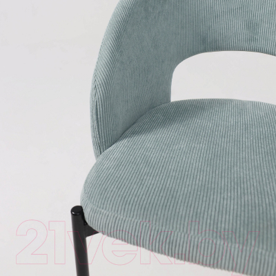 Стул AksHome Elsa (мятный велюр Fjord 74/черный)