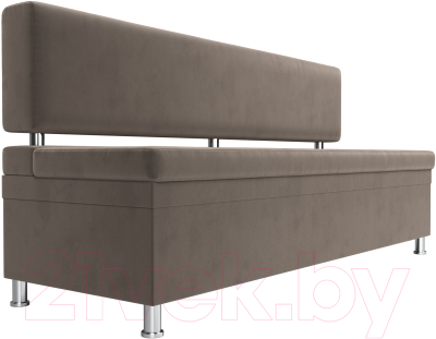 Скамья кухонная мягкая Лига Диванов Стайл / 111639 (велюр коричневый)