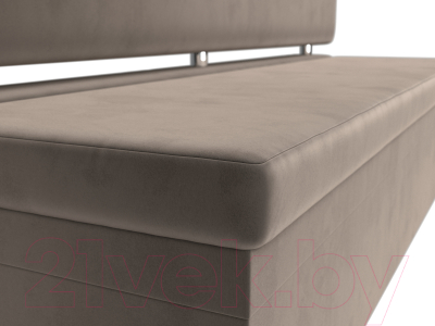 Скамья кухонная мягкая Лига Диванов Стайл / 111639 (велюр коричневый)