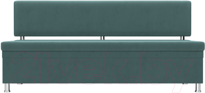Скамья кухонная мягкая Лига Диванов Стайл / 111640 (велюр бирюзовый)