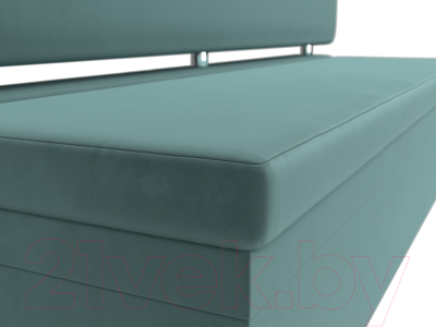 Скамья кухонная мягкая Лига Диванов Стайл / 111640 (велюр бирюзовый)