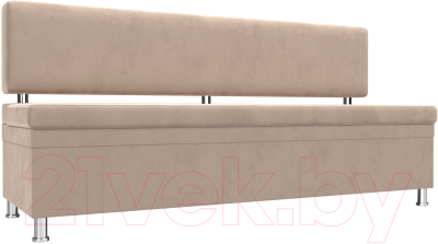 Скамья кухонная мягкая Лига Диванов Стайл / 111642 (велюр бежевый) - фото