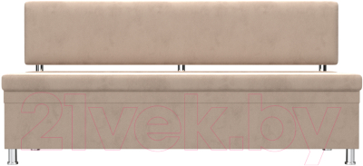 Скамья кухонная мягкая Лига Диванов Стайл / 111642 (велюр бежевый)