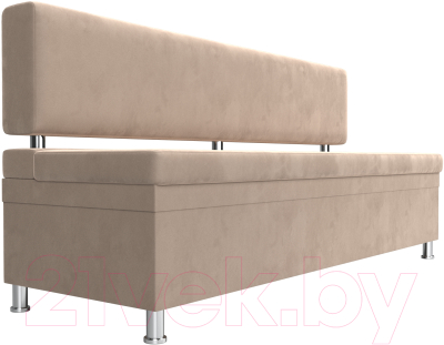 Скамья кухонная мягкая Лига Диванов Стайл / 111642 (велюр бежевый)