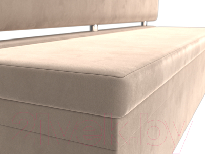 Скамья кухонная мягкая Лига Диванов Стайл / 111642 (велюр бежевый)