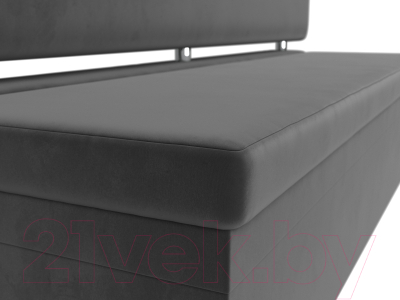 Скамья кухонная мягкая Лига Диванов Стайл / 111643 (велюр серый)