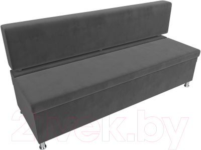 Скамья кухонная мягкая Лига Диванов Стайл / 111643 (велюр серый)