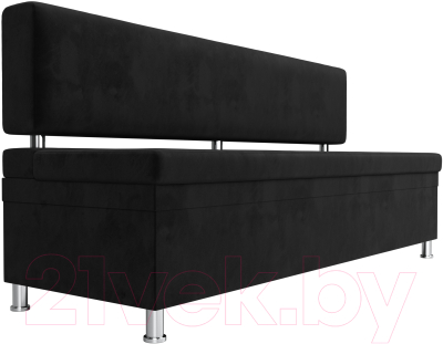 Скамья кухонная мягкая Лига Диванов Стайл / 111644 (велюр черный)