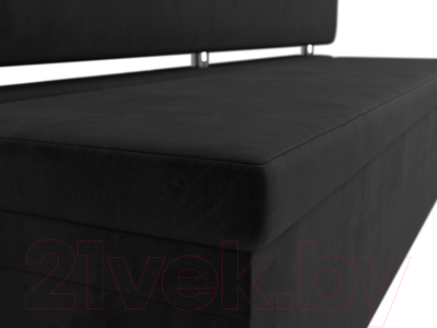 Скамья кухонная мягкая Лига Диванов Стайл / 111644 (велюр черный)