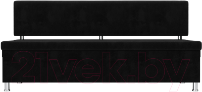 Скамья кухонная мягкая Лига Диванов Стайл / 111644 (велюр черный)