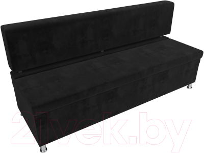 Скамья кухонная мягкая Лига Диванов Стайл / 111644 (велюр черный)