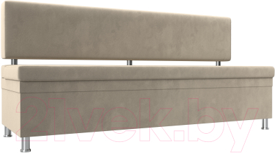 Скамья кухонная мягкая Лига Диванов Стайл / 114499 (микровельвет бежевый) - фото