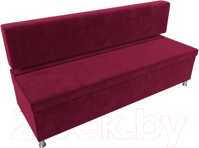 Скамья кухонная мягкая Лига Диванов Стайл / 114500 (микровельвет бордовый)