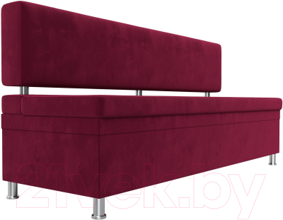 Скамья кухонная мягкая Лига Диванов Стайл / 114500 (микровельвет бордовый)