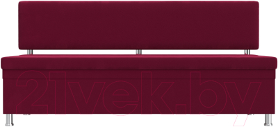 Скамья кухонная мягкая Лига Диванов Стайл / 114500 (микровельвет бордовый)