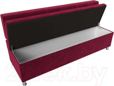 Скамья кухонная мягкая Лига Диванов Стайл / 114500 (микровельвет бордовый)