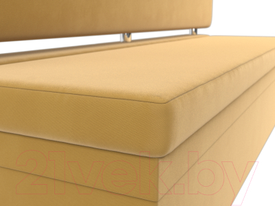 Скамья кухонная мягкая Лига Диванов Стайл / 114501 (микровельвет желтый)