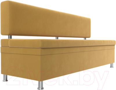 Скамья кухонная мягкая Лига Диванов Стайл / 114501 (микровельвет желтый)