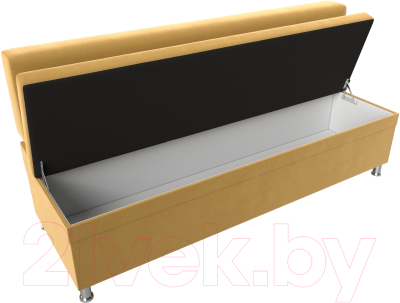 Скамья кухонная мягкая Лига Диванов Стайл / 114501 (микровельвет желтый)