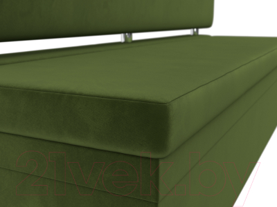 Скамья кухонная мягкая Лига Диванов Стайл / 114502 (микровельвет зеленый)