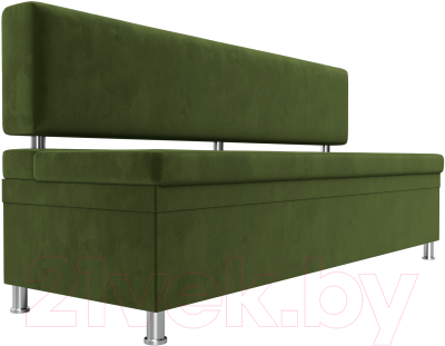 Скамья кухонная мягкая Лига Диванов Стайл / 114502 (микровельвет зеленый)
