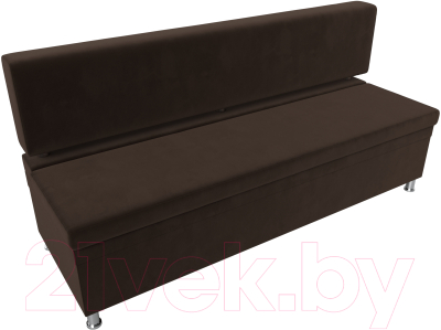 Скамья кухонная мягкая Лига Диванов Стайл / 114504 (микровельвет коричневый)