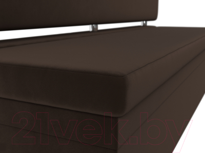 Скамья кухонная мягкая Лига Диванов Стайл / 114504 (микровельвет коричневый)