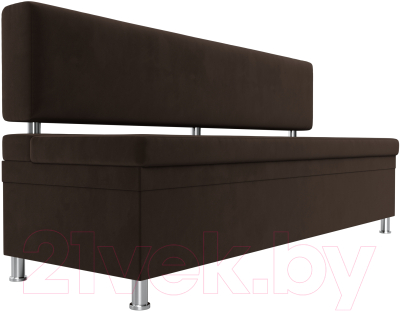Скамья кухонная мягкая Лига Диванов Стайл / 114504 (микровельвет коричневый)