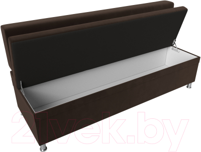 Скамья кухонная мягкая Лига Диванов Стайл / 114504 (микровельвет коричневый)