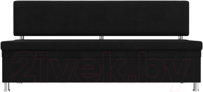 Скамья кухонная мягкая Лига Диванов Стайл / 114507 (микровельвет черный)