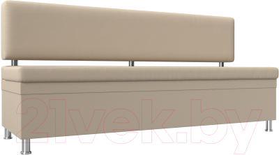 Скамья кухонная мягкая Лига Диванов Стайл / 114508 (экокожа бежевый) - фото