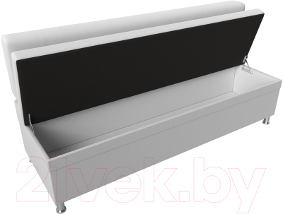 Скамья кухонная мягкая Лига Диванов Стайл / 114509 (экокожа белый)