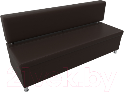 Скамья кухонная мягкая Лига Диванов Стайл / 114510 (экокожа коричневый)