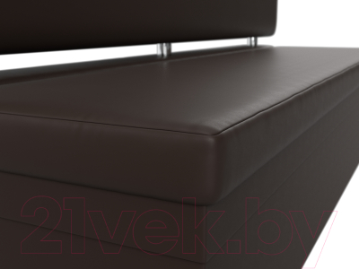 Скамья кухонная мягкая Лига Диванов Стайл / 114510 (экокожа коричневый)