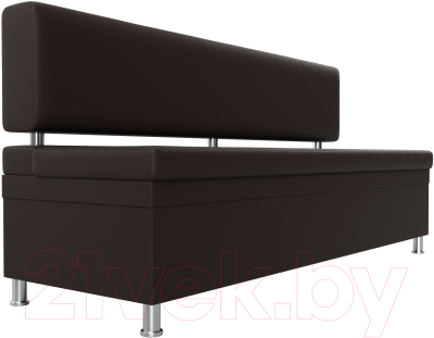 Скамья кухонная мягкая Лига Диванов Стайл / 114510 (экокожа коричневый)