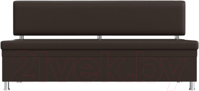 Скамья кухонная мягкая Лига Диванов Стайл / 114510 (экокожа коричневый)