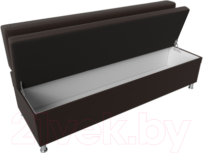 Скамья кухонная мягкая Лига Диванов Стайл / 114510 (экокожа коричневый)
