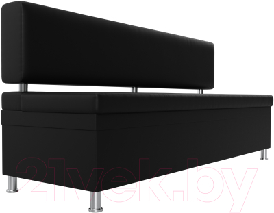Скамья кухонная мягкая Лига Диванов Стайл / 114511 (экокожа черный)