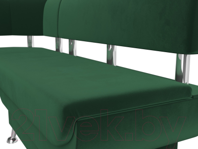 Уголок кухонный мягкий Лига Диванов Альфа левый / 116694L (велюр зеленый)