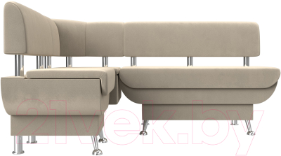 Уголок кухонный мягкий Лига Диванов Альфа левый / 116699L (микровельвет бежевый)