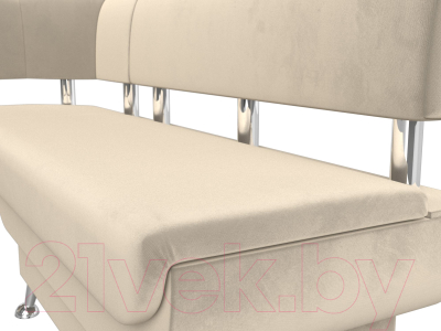 Уголок кухонный мягкий Лига Диванов Альфа левый / 116699L (микровельвет бежевый)