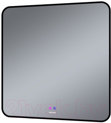 Зеркало Grossman Elegans-норма Black LED / 1780802 - фото