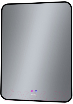 Зеркало Grossman Elegans-норма Black LED / 1760802 - фото