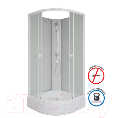 Душевая кабина Niagara Promo P80/26/MT/BK 80x80x195