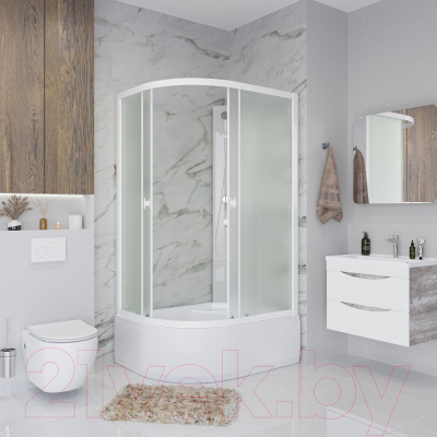 Душевая кабина Niagara Promo P110/80/40R/MT/BK 110x80x195