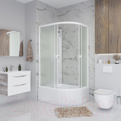 Душевая кабина Niagara Promo P110/80/40L/MT/BK 110x80x195