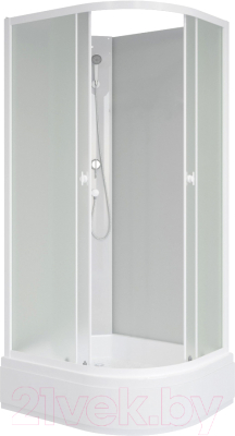 Душевая кабина Niagara Promo P110/80/26L/MT/BK 110x80x195 - фото